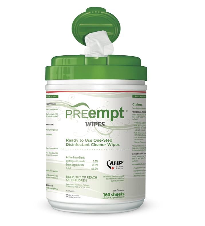 PREempt RTU 160pk TB Wipes