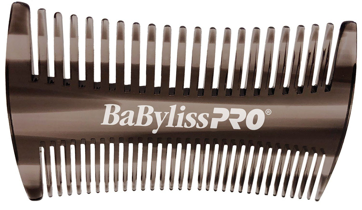 BABYLISS PRO 2-in-1 Beard &amp; Moustache Comb, 2-11/16 Inch, Black CR12