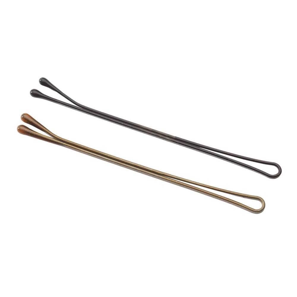 Black Long Flat Bobby Pins 2-3/4 Inch