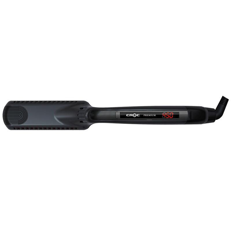 CROC Premium Titanium 1-1/2inch Black Flat Iron