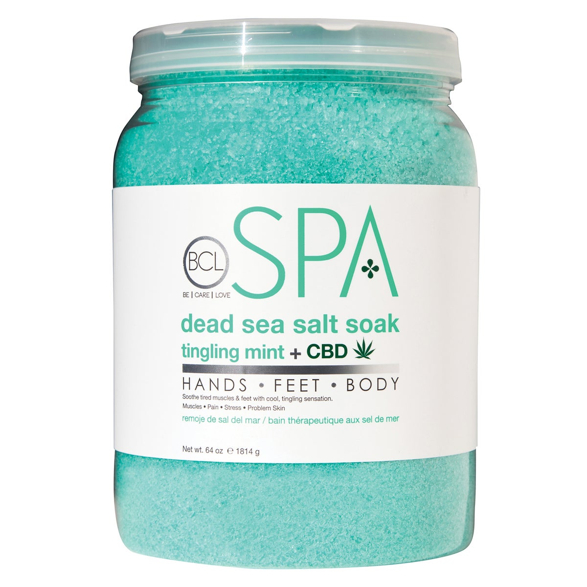 Dannyco - Spa Dead Sea Salt Soak Tingling Mint + CBD 64oz