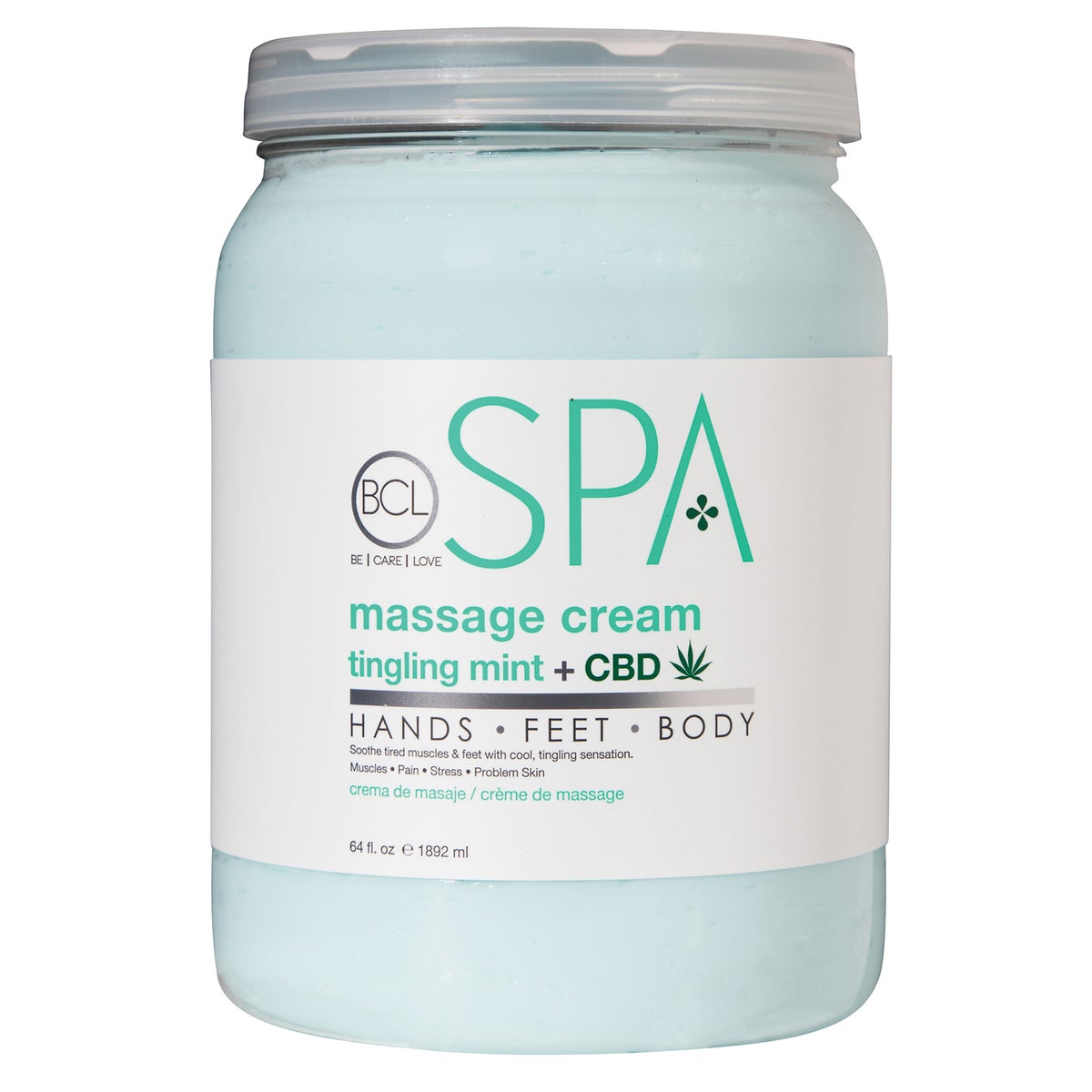 Dannyco - Spa Massage Cream Tingling Mint + CBD 64oz