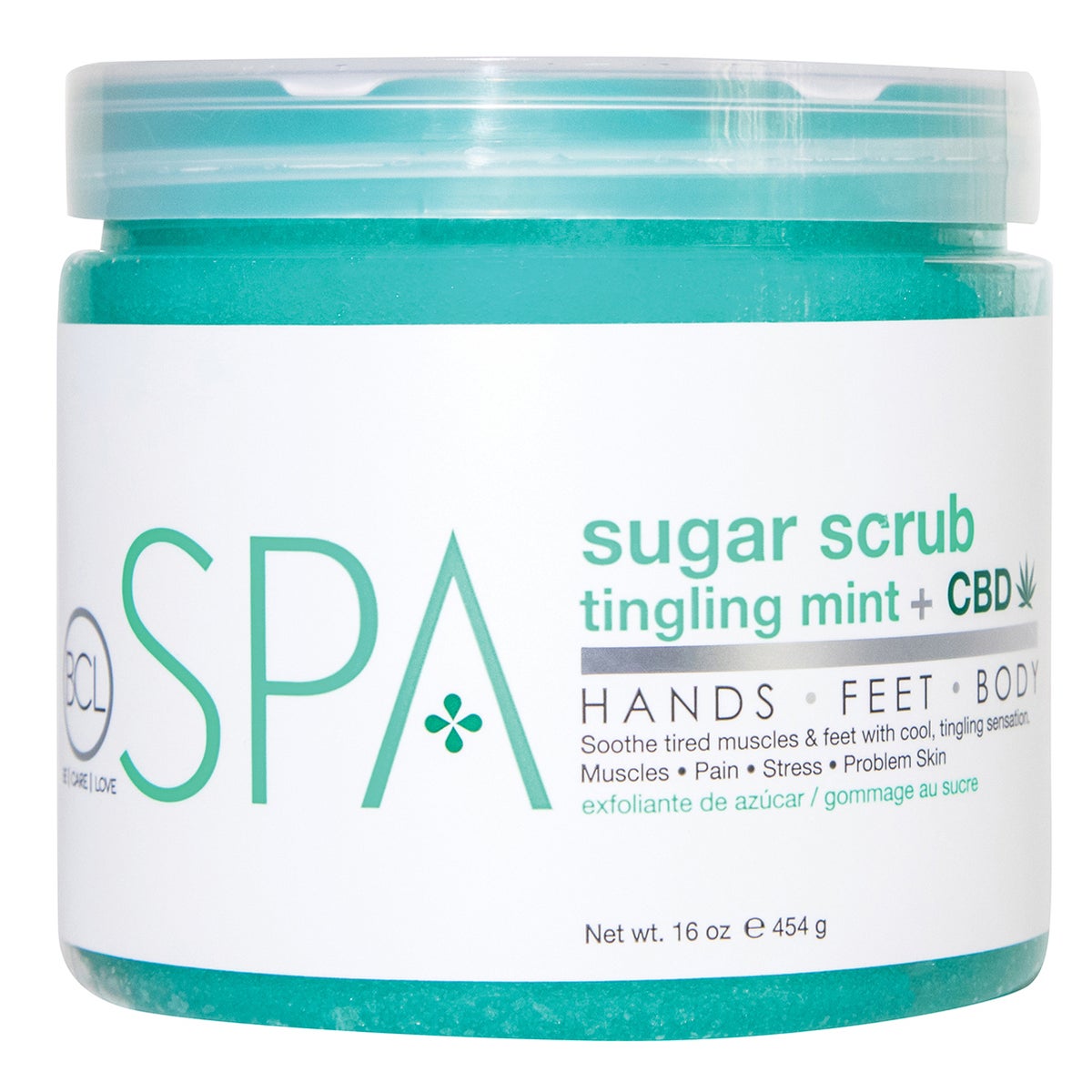 Dannyco - Spa Sugar Scrub Tingling Mint + CBD 16oz