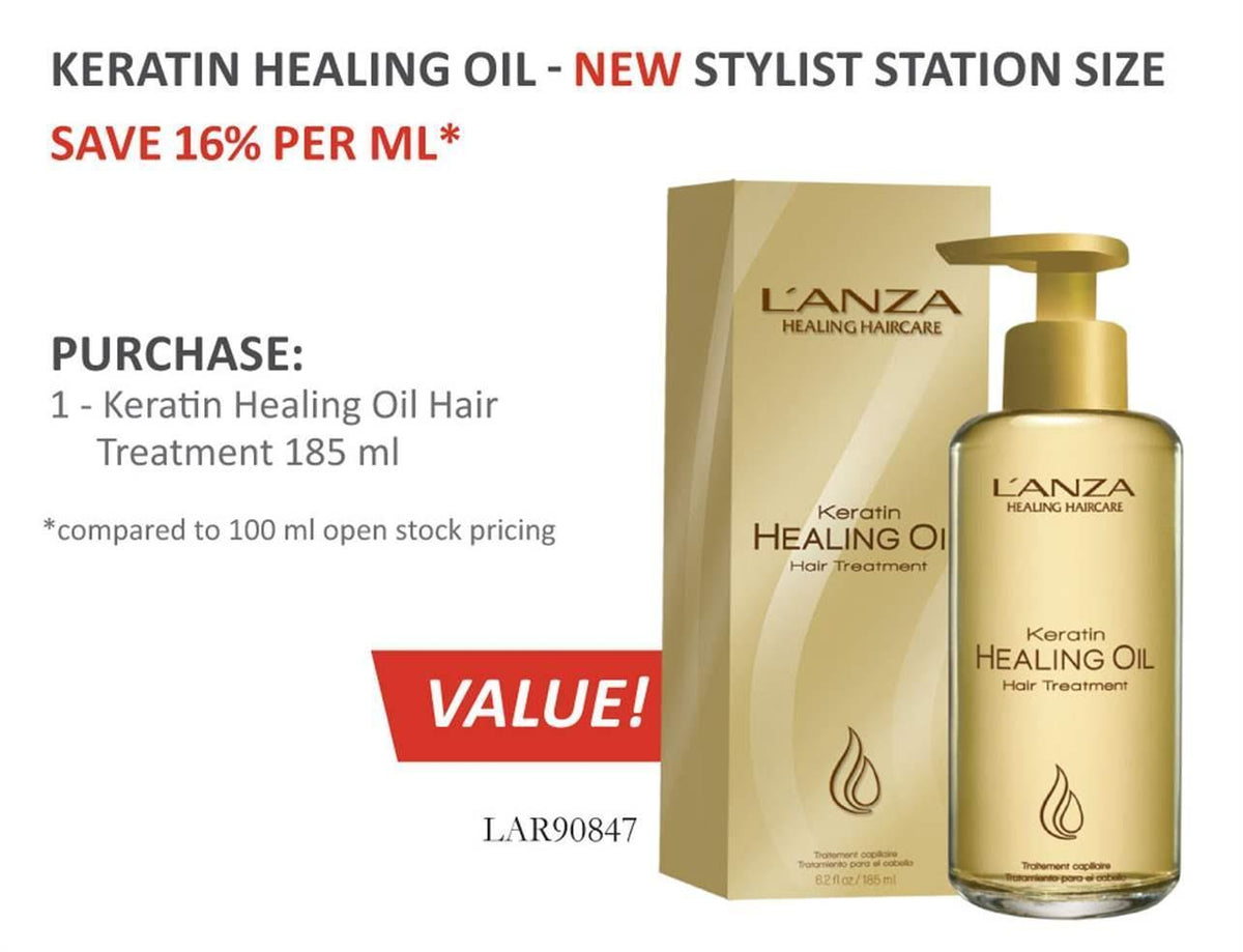 Lanza Keratin Healing Oil Hair Treatment 185ml