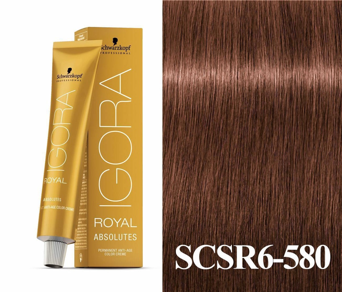 6-580 Light Brown Age Blend Absolute Igora Royal