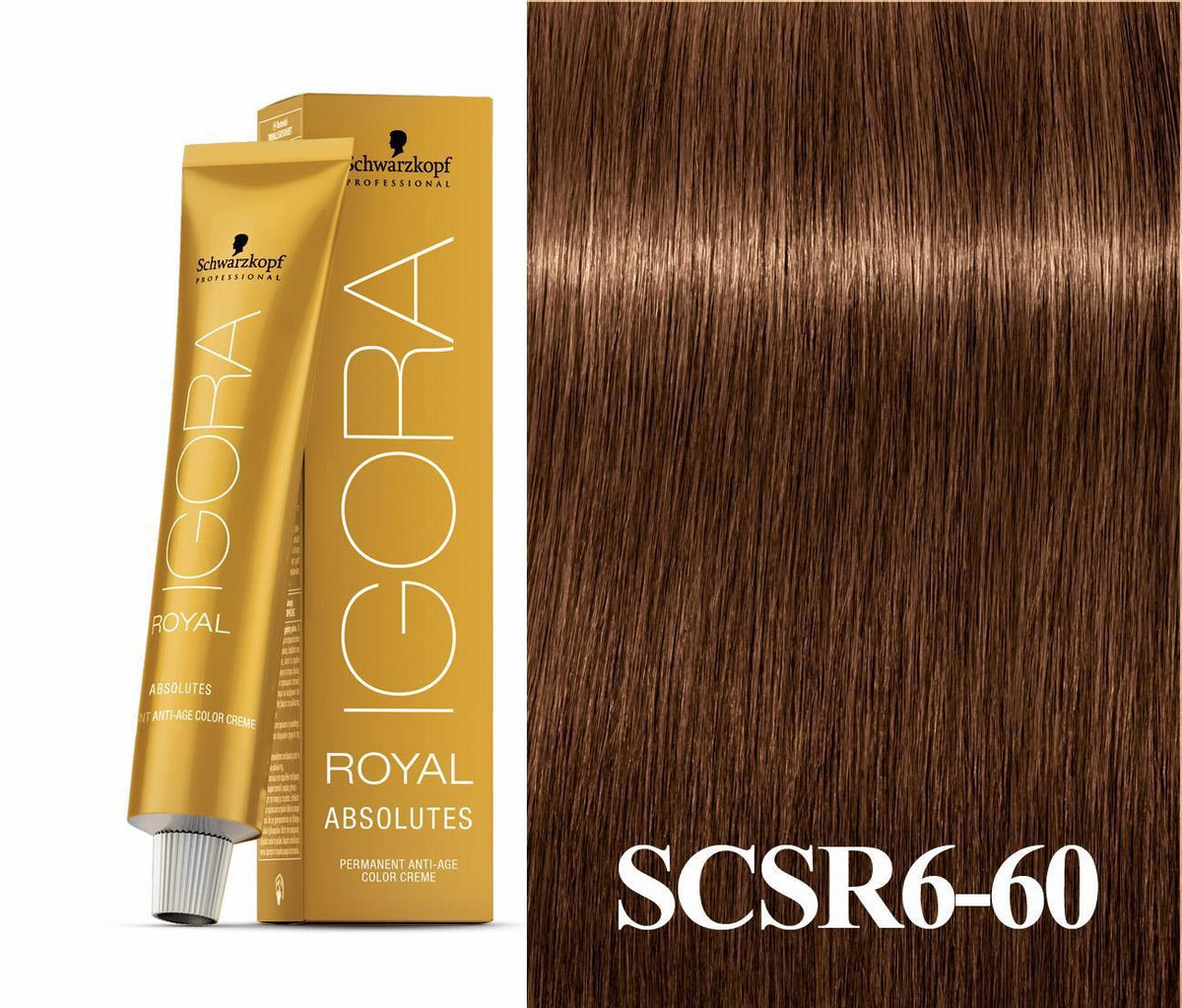 6-60 Light Brown Chocoloate Natural Absolute Igora Royal