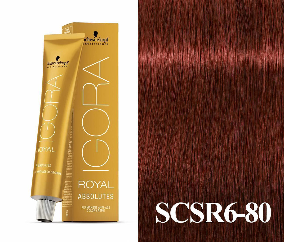 6-80 Light Brown Red/Violet Natural Absolute Igora Royal